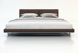 CAMA BROOME - Cuero Marrón