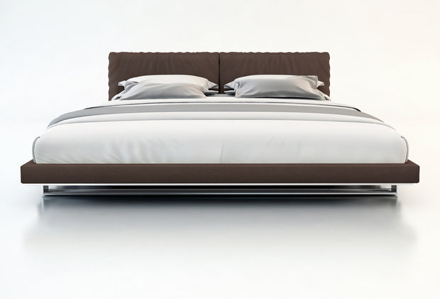 CAMA BROOME - Cuero Marrón