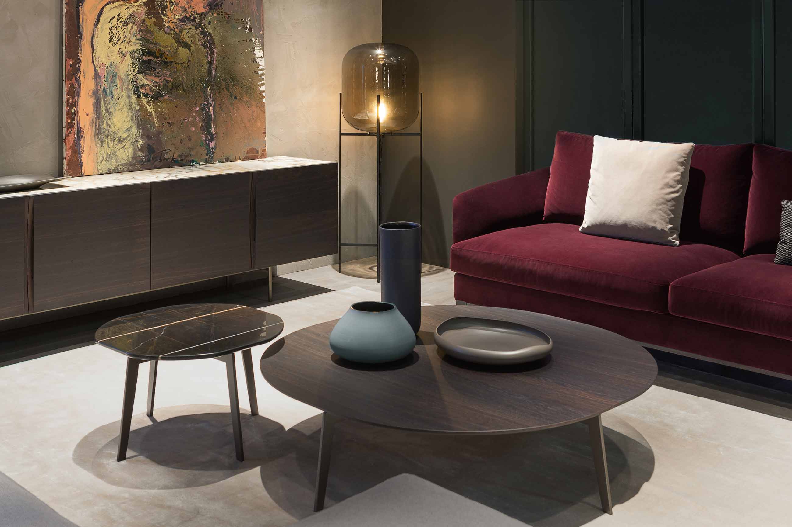 MESA DE CENTRO MADISON- Walnut/Marmol Sahara