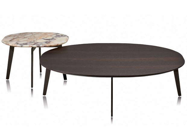 MESA DE CENTRO MADISON- Walnut/Marmol Sahara