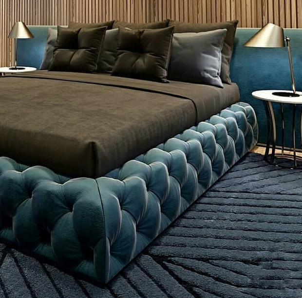 CAMA STELLA - Velvet Azul